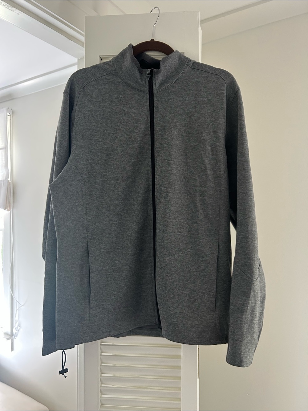 Greyson Sequoia Full Zip Jacket Gray Large Montecito Club Golf Performance